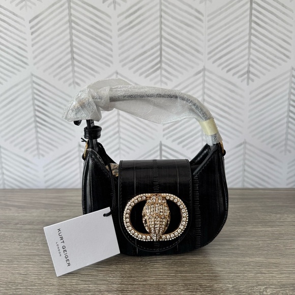 Kurt Geiger Black Micro Chelsea Hobo Bag - Picture 1 of 4